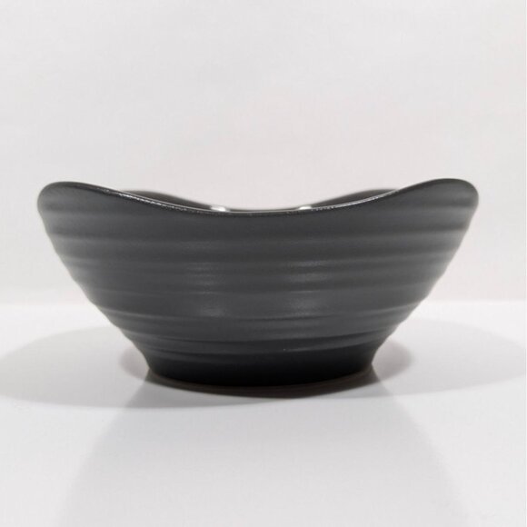 Mikasa Swirl Square Graphite Cereal Bowl - Picture 1 of 9
